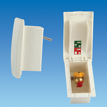 Gas bbq outlet point box - box, flush