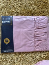 Pillowcase , Dorma, Pink, Frilled, Poly Cotton, Unopened.