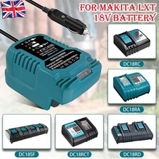DC12/24V For Makita LXT BL18 18V Battery Car Charger Cigarette Lighter Plug Tool