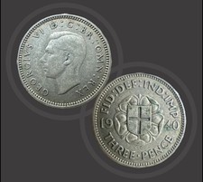 1940 Three Pence George VI