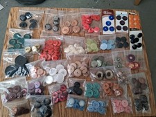 Job Lot Button Sets For Jackets/Cardigans Etc. Sewing/Crafts/Vintage