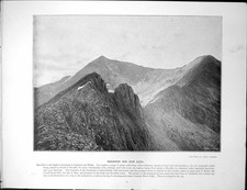 Antique Print Snowdon Crib