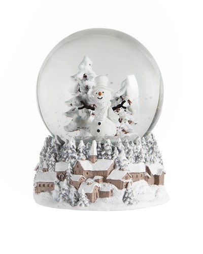 14cm snowman snow - snow, globe