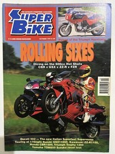 Superbike Magazine October 1992 - Ducati Supermono, Kawasaki ZZR1100, Yamaha TDM