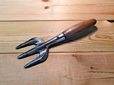 Vintage Sky Line Garden Hand Fork Old Tool Allotment England Wooden Handle 2