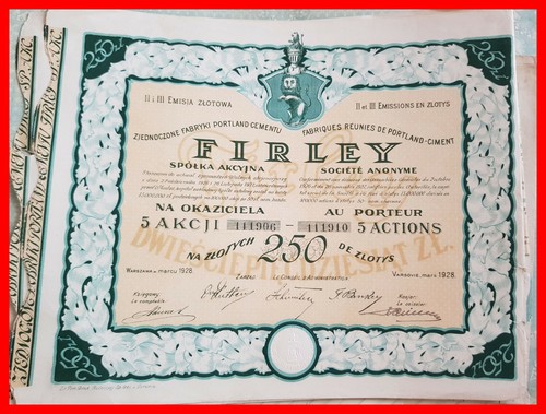 Firley portland cement share - portland-cement,