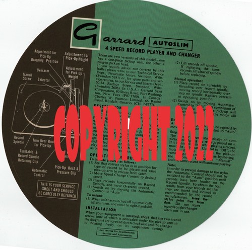 Garrard autoslim speed - garrard,
