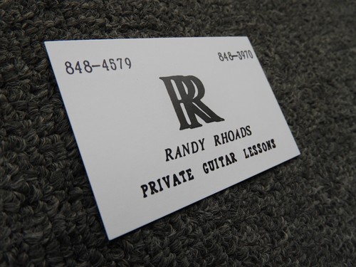 Randy rhoads business - rhoads,