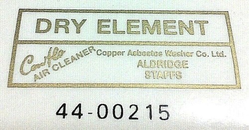 Dry element canflo air filter - dry,