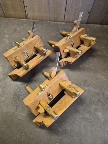 Vintage wooden plough planes - vintage,