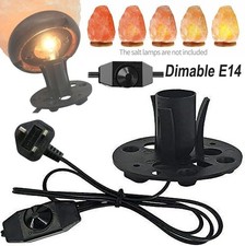 Himalayan Salt Lamp Replacement CORD DIMMABLE Switch Cable UK PLUG Black