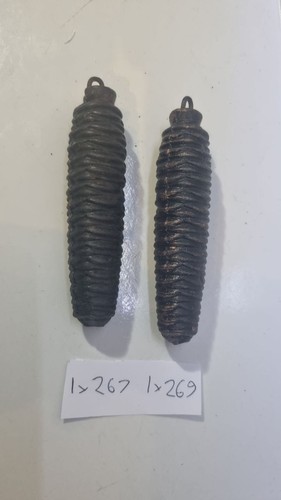 Vintage cuckoo clock weights - vintage,
