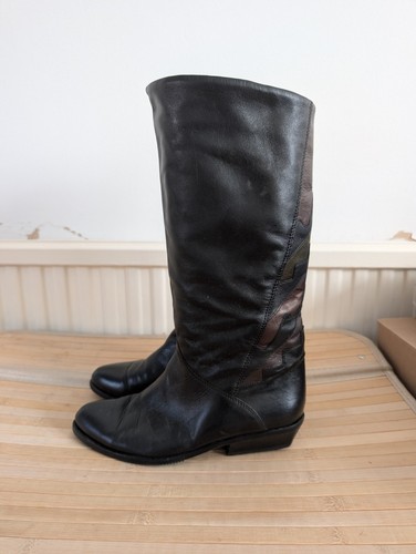Gabor vintage black leather - -,