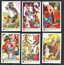 Alice In Wonderland Lavazza Coffee Cards Set II 1950s Mad Hatter Tea Party King