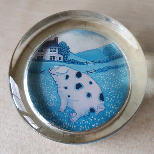 Spotted pig farm glass - spotted,