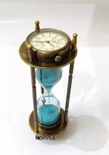 Sand timer hourglass brass - hourglass,