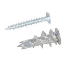 10pk Plasterboard Rawlplugs Metal Self Drill Plaster Board Raw Plug Rawl