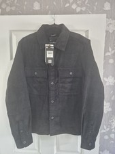 Mens Overshirt Black Large