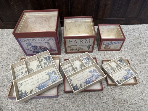 Farmhouse nesting storage - farmhouse,