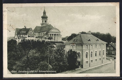Postcard aalen salvator - postcard, aalen,