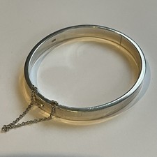 Sterling Silver Plain Bangle