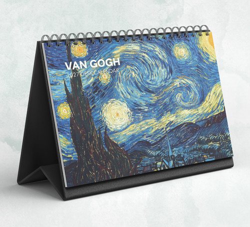 Van gogh desk - van, calendar