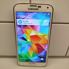 Samsung Galaxy S5 SM-G900F Smartphone Unlocked White Great Working Condition
