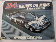 1986 Le Mans 24 Hours Poster Kouros Mercedes-Benz C1 – Vintage Original