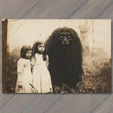 POSTCARD Weird Scary Vintage