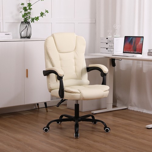 Reclining office chair - reclining, faux