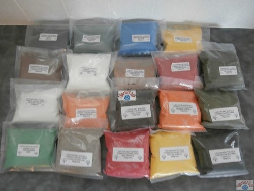 Powder paints various colours