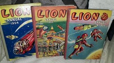 Vintage lion annuals - annuals, 54-55-56