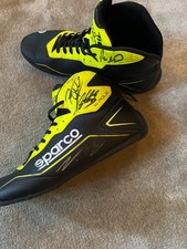 signed karting shoes, multiple