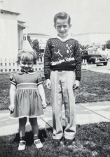 Vintage Photo Big Brother and