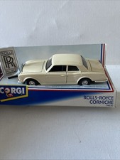 Vintage Corgi Rolls Royce Corniche Model Car in Cream colour