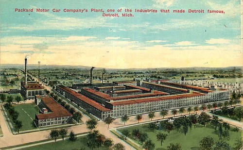 Postcard packard motor - postcard,