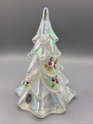 Fenton glass christmas - glass, tree