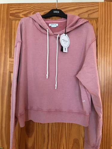 Replay ladies pink hoodie