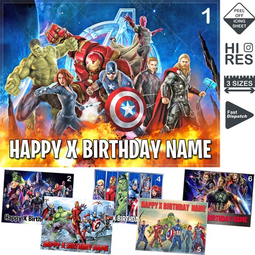 Marvel avengers cake topper - cake,