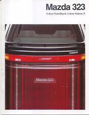 Mazda 323 3 door Saloon F 5-dr 1989-1991 Original UK Sales Brochure 1.3 1.6 GTi