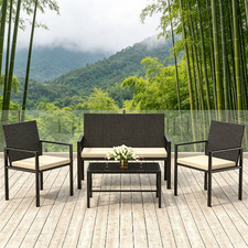 Piece garden sofa set table - sofa, set,