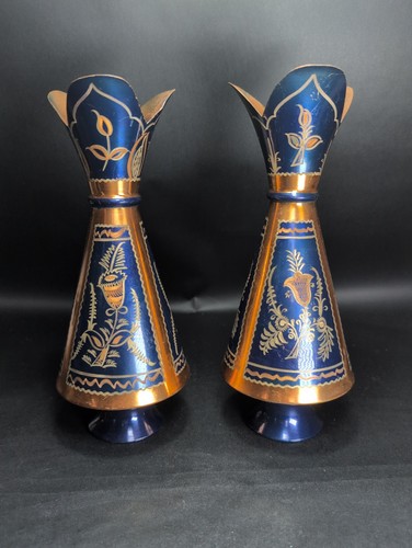 Vintage turkish copper etched - turkish,