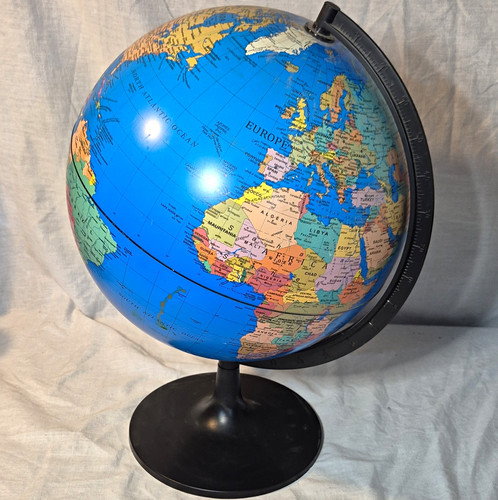 Rotating tabletop world globe - rotating,
