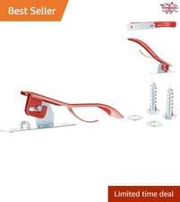 Compact 38 cm Folding Saddle Holder in Red Lacquered Metal for Ease of Use