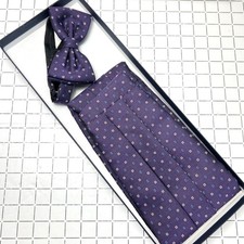 Vtg Cummerbund & Bow Tie 90s