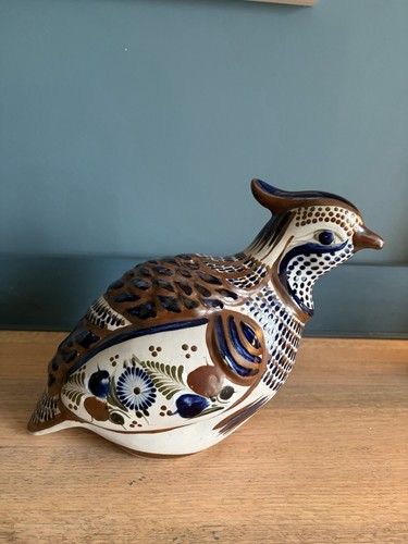 Tonala pottery quail bird - quail,