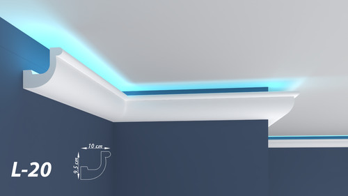 Coving cornice moulding led - cornice,