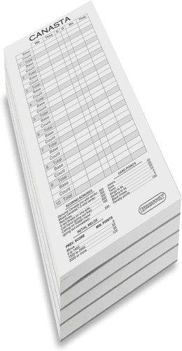 Canasta score pads/scoring