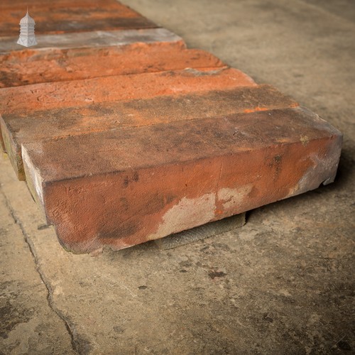 Red brick wall copings 318 - red,