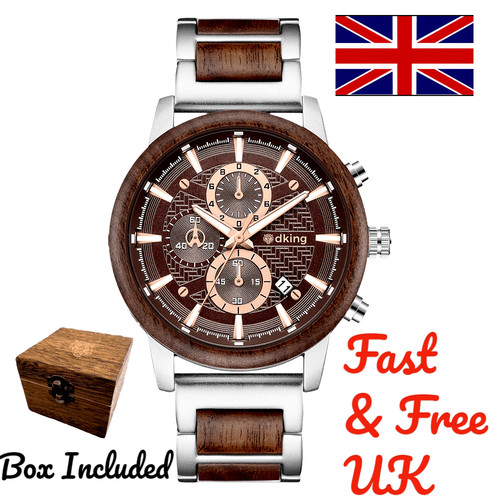 Luxury wooden wristwatch - wooden,